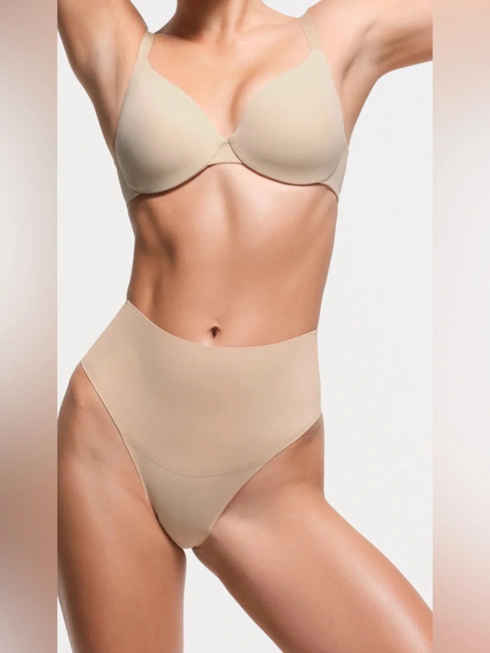 SKIMS Smoothing Intimates Full Coverage Lightly Lined Bra 34B 36A NWT Clay Color - Picture 2 of 10